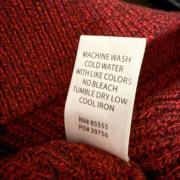 NWT Pistola Eva Distressed Crew Neck Knit Pullover Sweater Women's XS Red Black - Picture 15 of 15